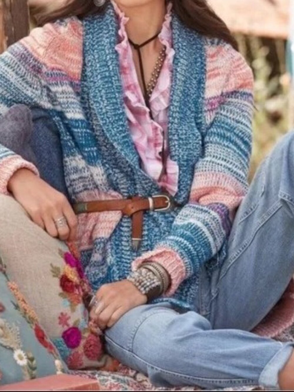 Bundle of two Sundance Catalog sweater & cardigan  - Large